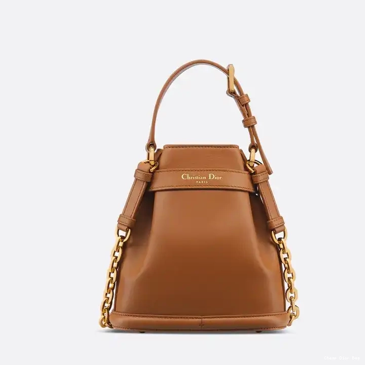 Dior Outlet Bag Small Dior Brown Calfskin CD-Embossed C'est 0509